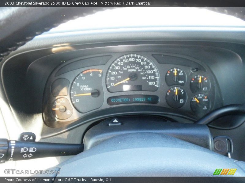 Victory Red / Dark Charcoal 2003 Chevrolet Silverado 2500HD LS Crew Cab 4x4