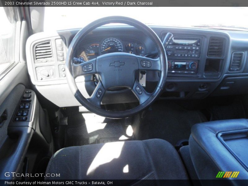 Victory Red / Dark Charcoal 2003 Chevrolet Silverado 2500HD LS Crew Cab 4x4