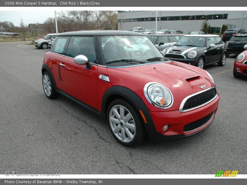 Chili Red / Black/Grey 2009 Mini Cooper S Hardtop
