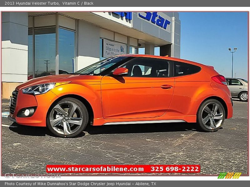 Vitamin C / Black 2013 Hyundai Veloster Turbo