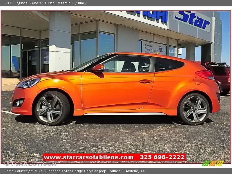 Vitamin C / Black 2013 Hyundai Veloster Turbo