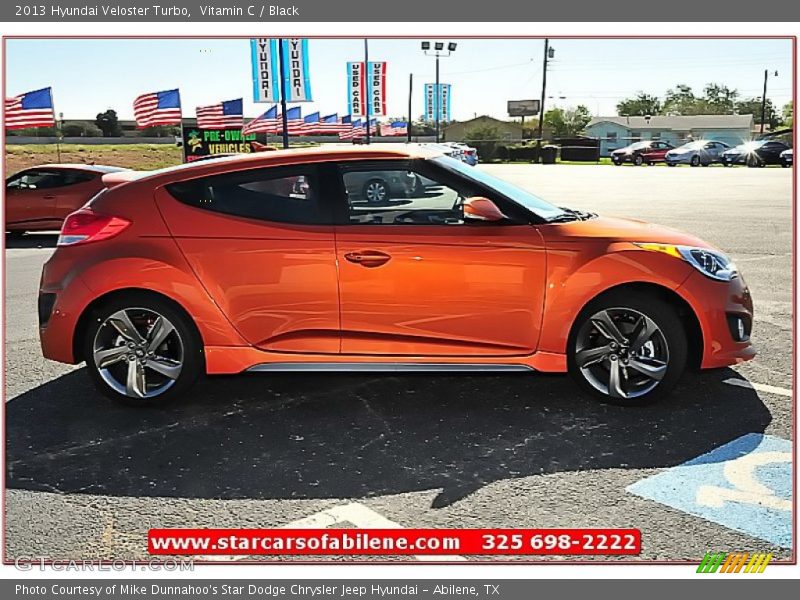 Vitamin C / Black 2013 Hyundai Veloster Turbo