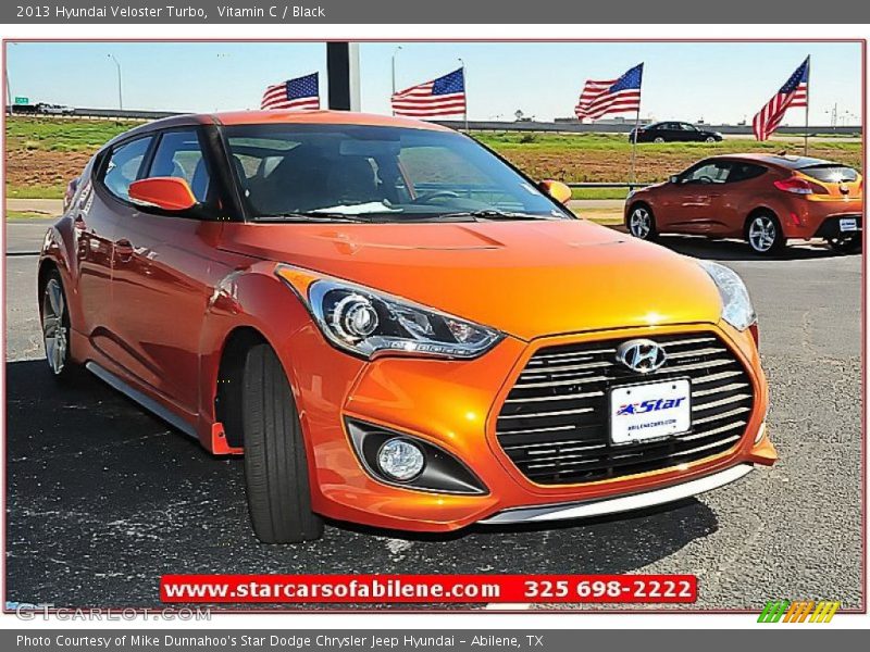Vitamin C / Black 2013 Hyundai Veloster Turbo