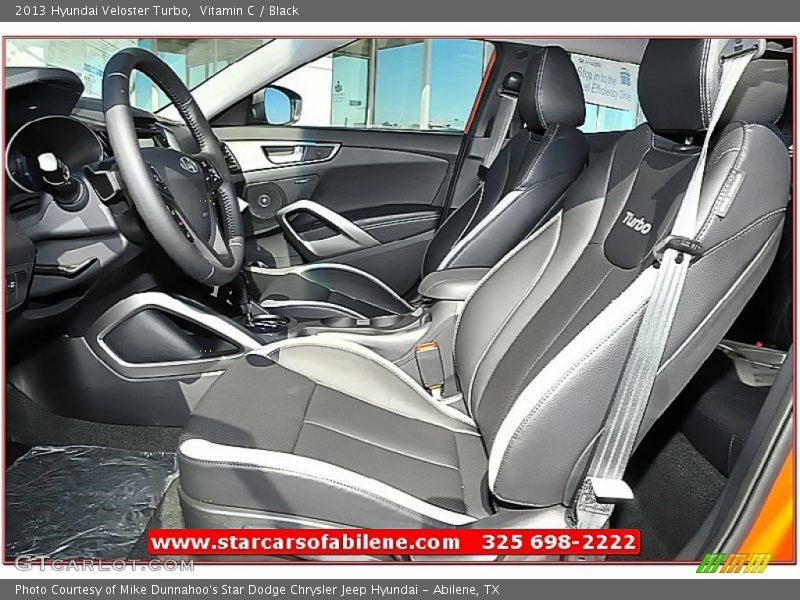 Vitamin C / Black 2013 Hyundai Veloster Turbo