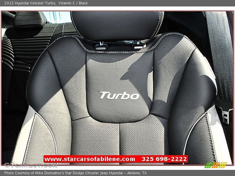 Vitamin C / Black 2013 Hyundai Veloster Turbo