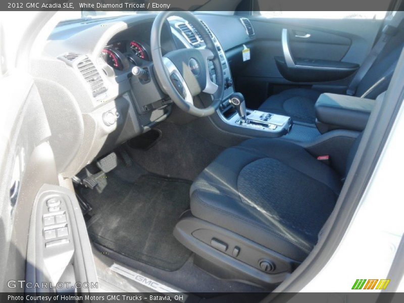 White Diamond Tricoat / Ebony 2012 GMC Acadia SLE
