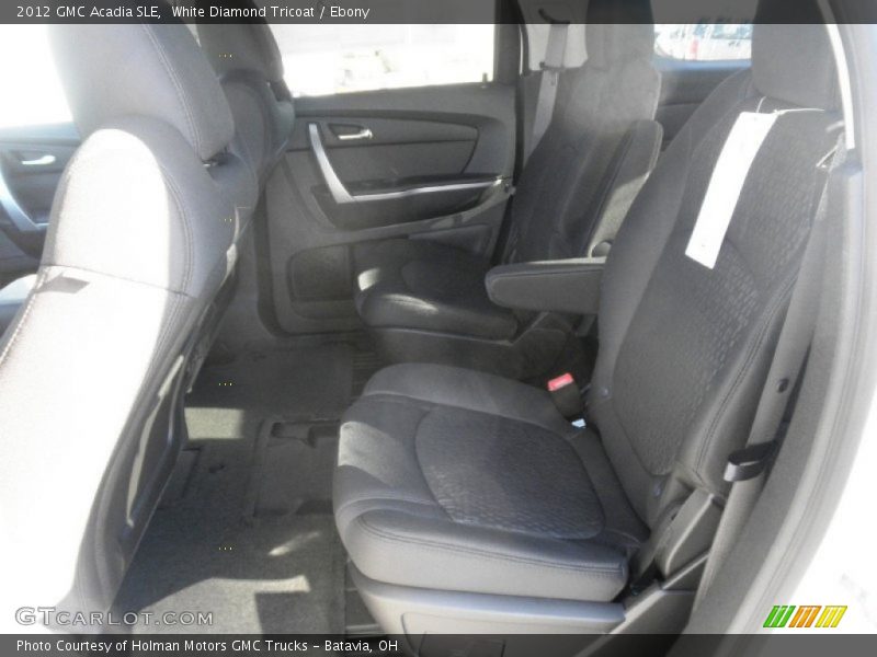 White Diamond Tricoat / Ebony 2012 GMC Acadia SLE