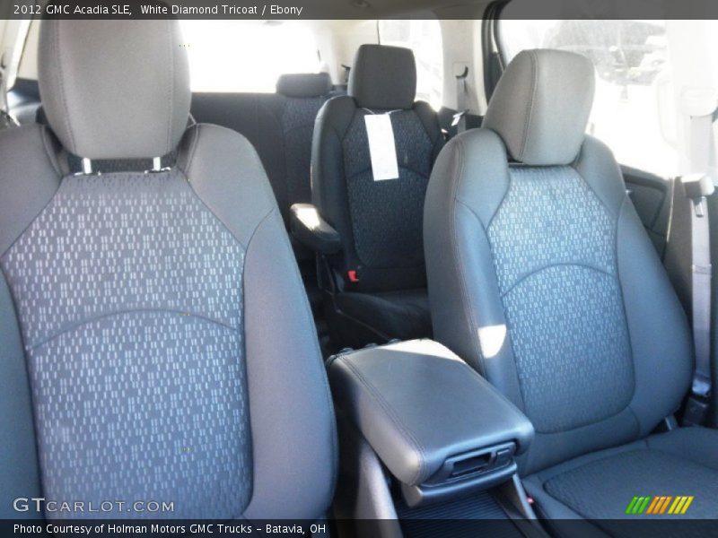 White Diamond Tricoat / Ebony 2012 GMC Acadia SLE