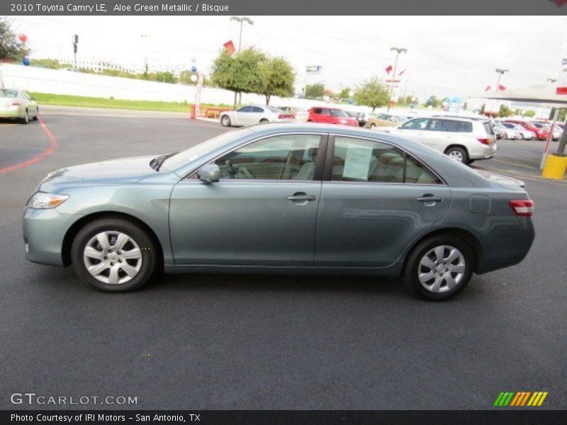 Aloe Green Metallic / Bisque 2010 Toyota Camry LE