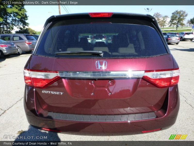 Dark Cherry Pearl / Beige 2013 Honda Odyssey EX