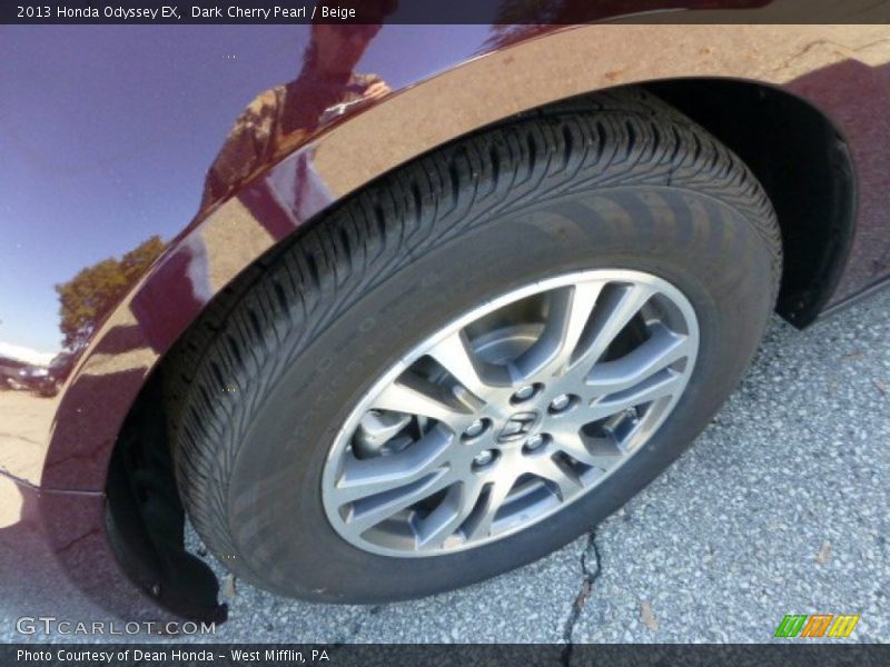 Dark Cherry Pearl / Beige 2013 Honda Odyssey EX