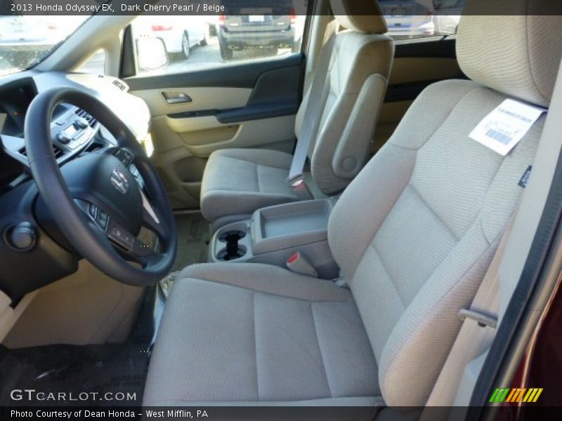Dark Cherry Pearl / Beige 2013 Honda Odyssey EX
