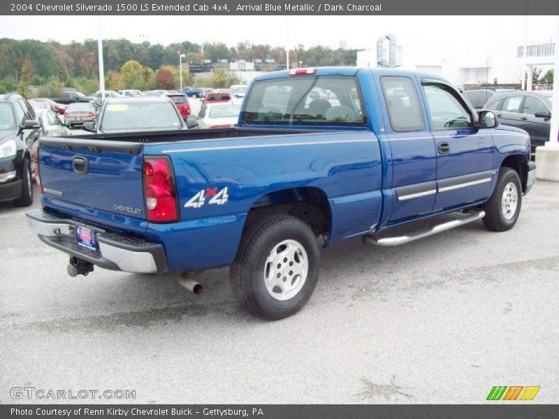 Arrival Blue Metallic / Dark Charcoal 2004 Chevrolet Silverado 1500 LS Extended Cab 4x4