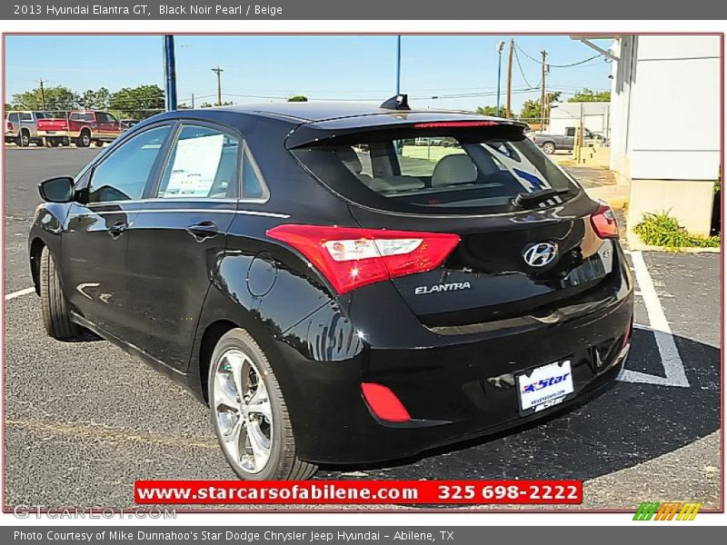 Black Noir Pearl / Beige 2013 Hyundai Elantra GT