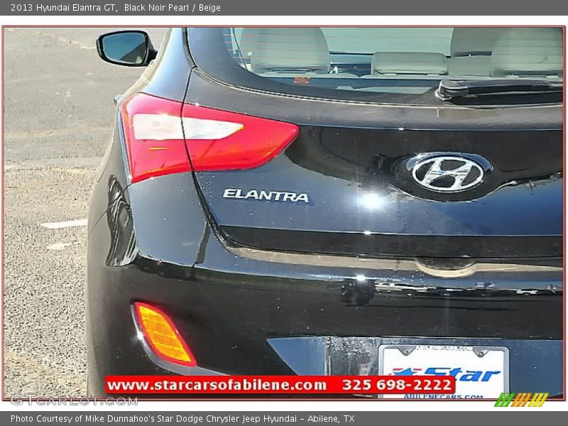 Black Noir Pearl / Beige 2013 Hyundai Elantra GT