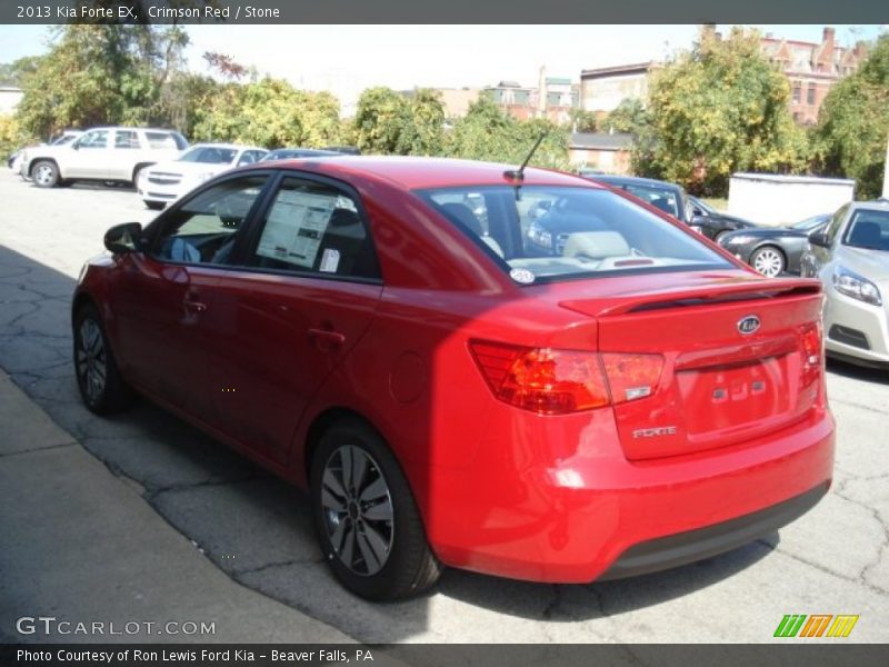 Crimson Red / Stone 2013 Kia Forte EX