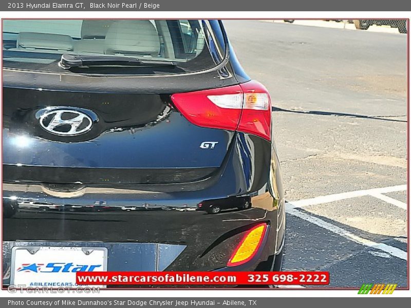 Black Noir Pearl / Beige 2013 Hyundai Elantra GT