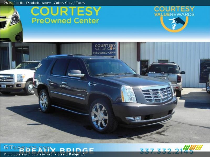 Galaxy Gray / Ebony 2010 Cadillac Escalade Luxury