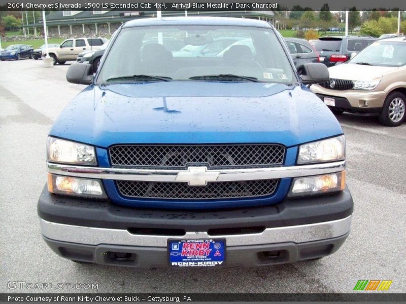 Arrival Blue Metallic / Dark Charcoal 2004 Chevrolet Silverado 1500 LS Extended Cab 4x4
