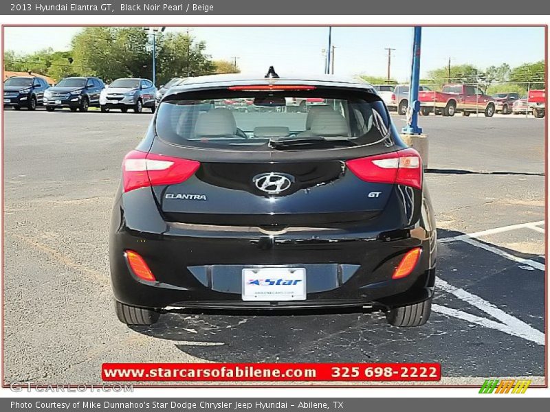 Black Noir Pearl / Beige 2013 Hyundai Elantra GT