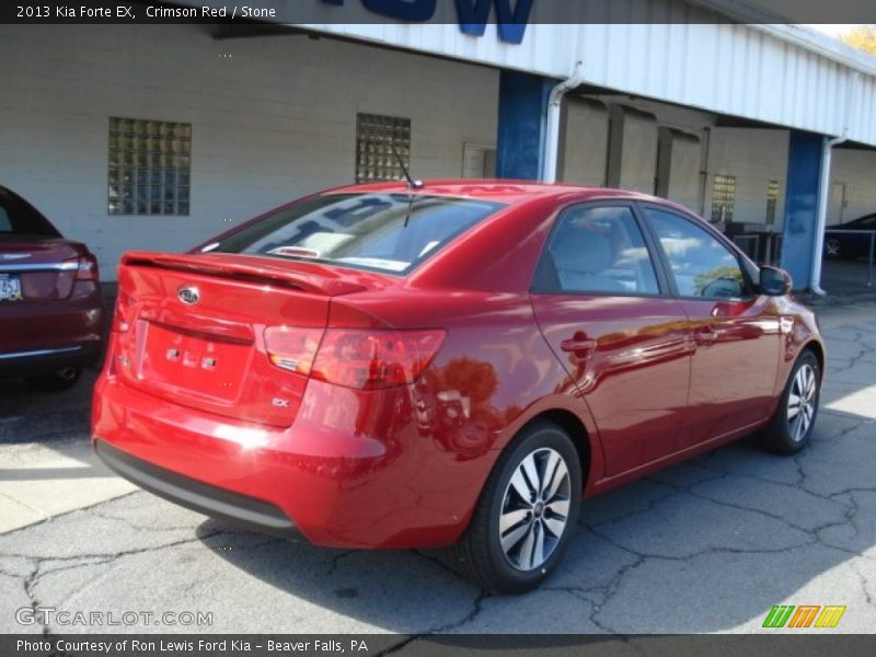 Crimson Red / Stone 2013 Kia Forte EX