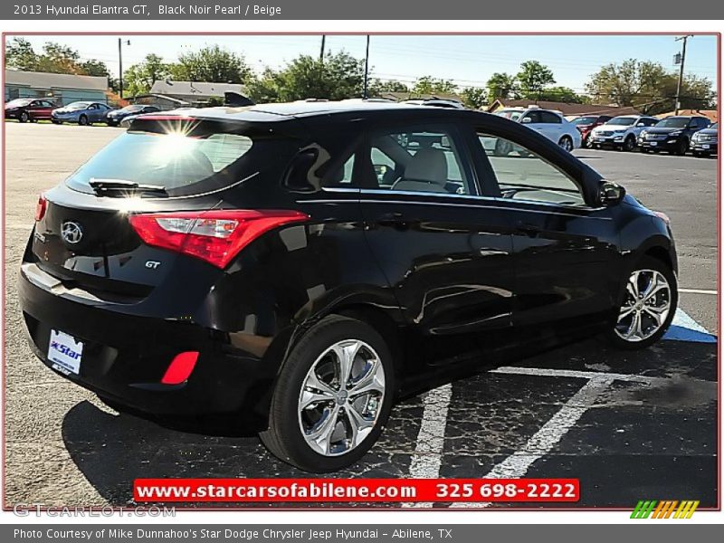 Black Noir Pearl / Beige 2013 Hyundai Elantra GT