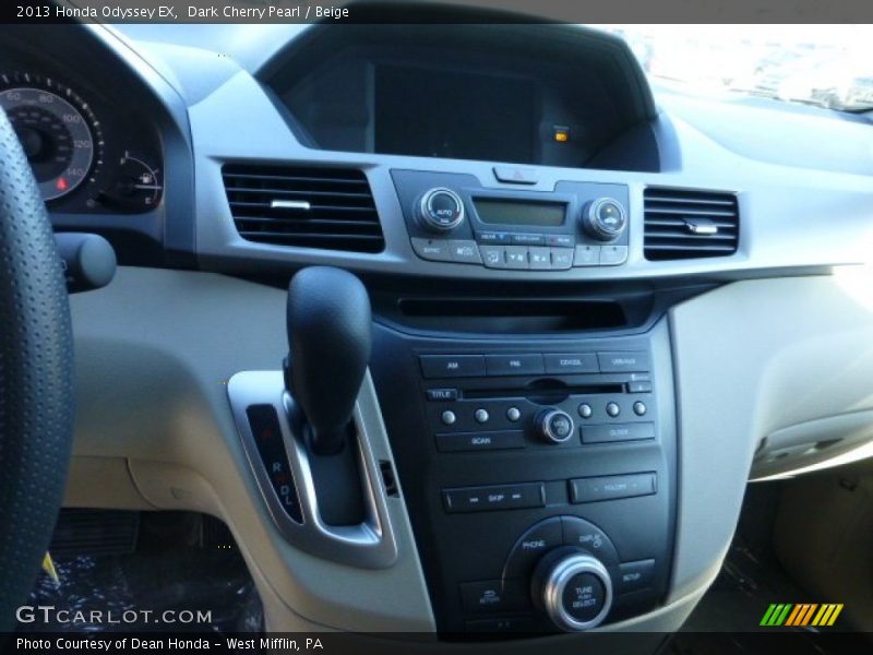 Dark Cherry Pearl / Beige 2013 Honda Odyssey EX