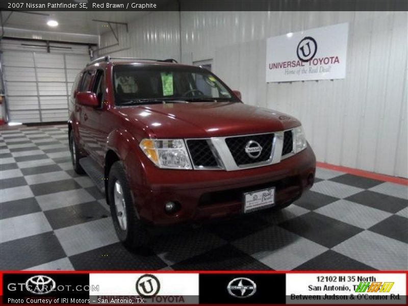 Red Brawn / Graphite 2007 Nissan Pathfinder SE