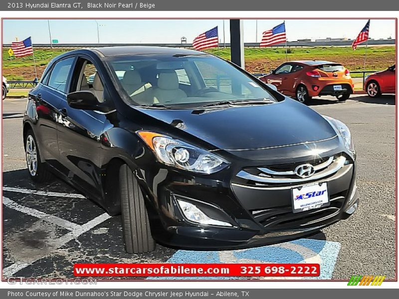 Black Noir Pearl / Beige 2013 Hyundai Elantra GT