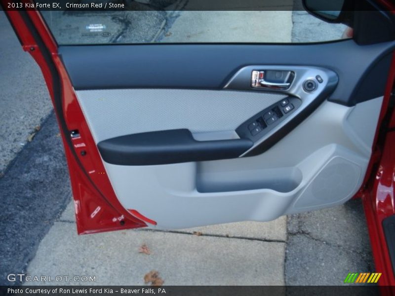 Crimson Red / Stone 2013 Kia Forte EX