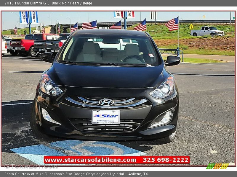 Black Noir Pearl / Beige 2013 Hyundai Elantra GT
