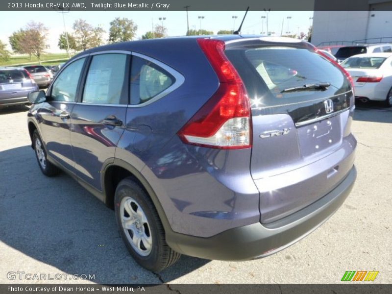 Twilight Blue Metallic / Gray 2013 Honda CR-V LX AWD