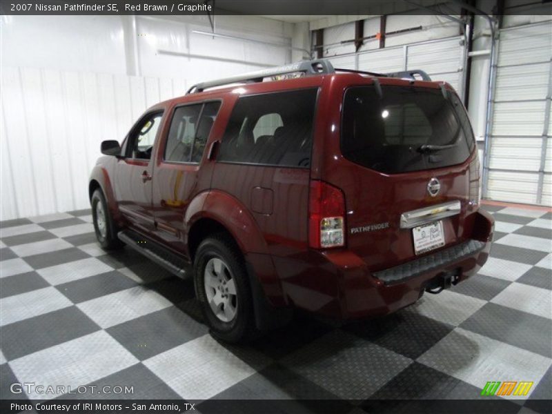 Red Brawn / Graphite 2007 Nissan Pathfinder SE