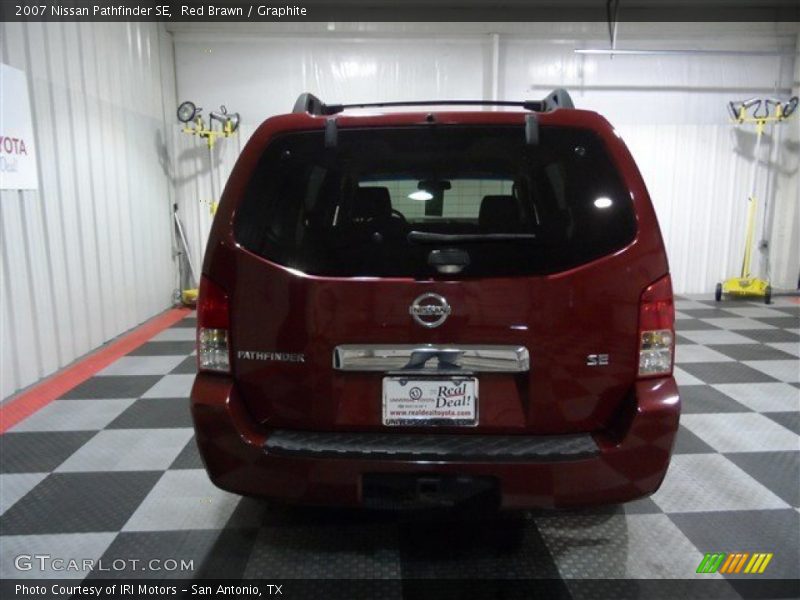 Red Brawn / Graphite 2007 Nissan Pathfinder SE