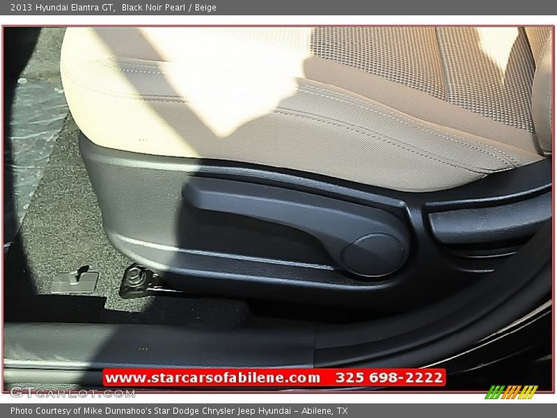 Black Noir Pearl / Beige 2013 Hyundai Elantra GT