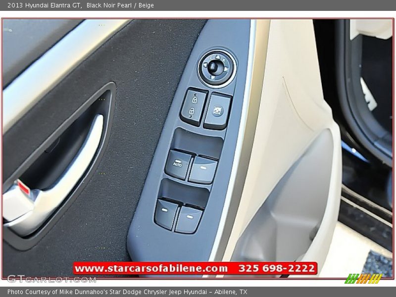 Black Noir Pearl / Beige 2013 Hyundai Elantra GT