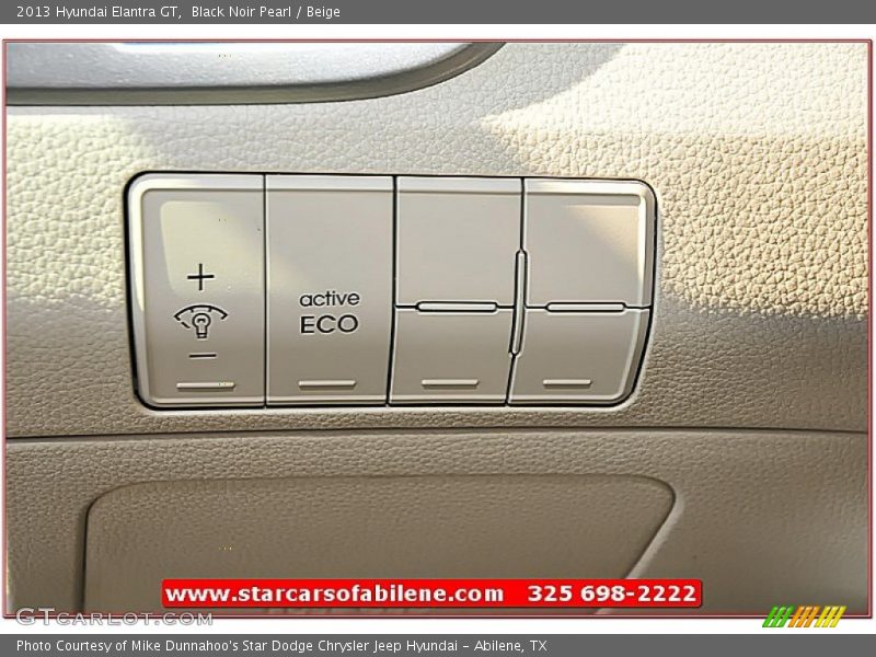 Black Noir Pearl / Beige 2013 Hyundai Elantra GT