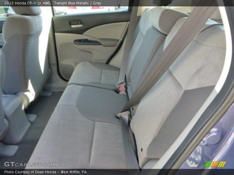 Twilight Blue Metallic / Gray 2013 Honda CR-V LX AWD