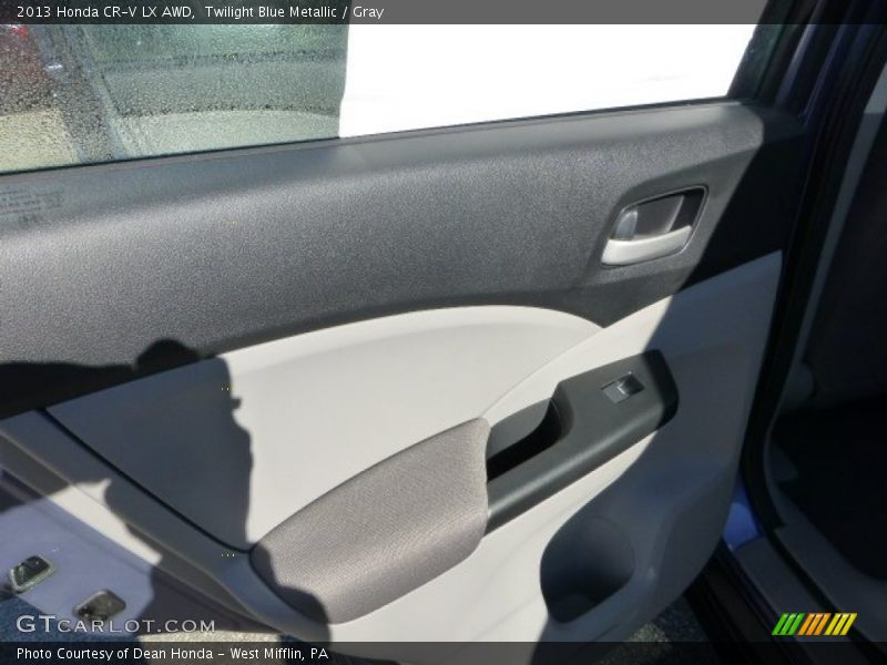 Twilight Blue Metallic / Gray 2013 Honda CR-V LX AWD