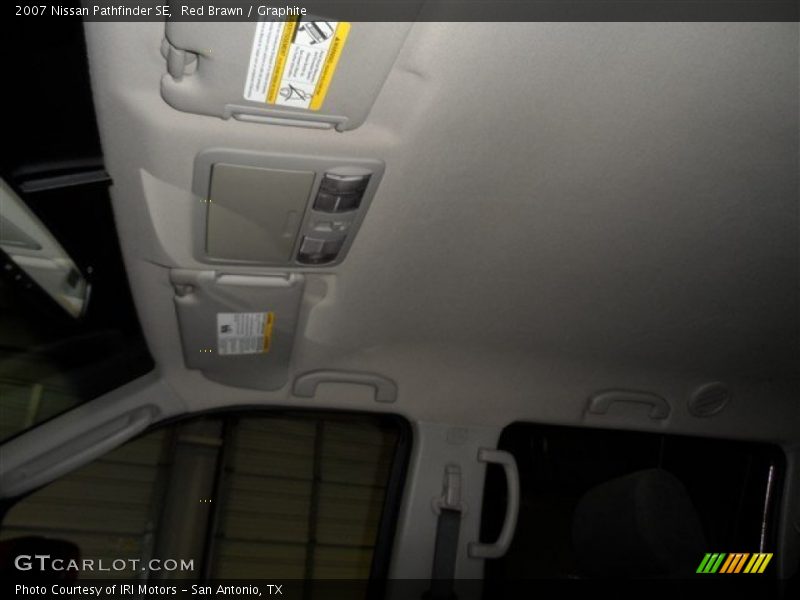 Red Brawn / Graphite 2007 Nissan Pathfinder SE