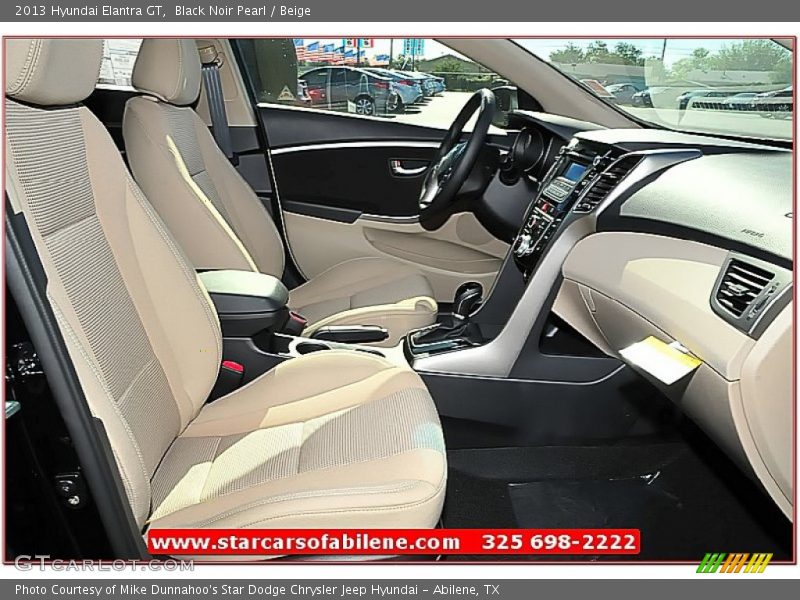 Black Noir Pearl / Beige 2013 Hyundai Elantra GT
