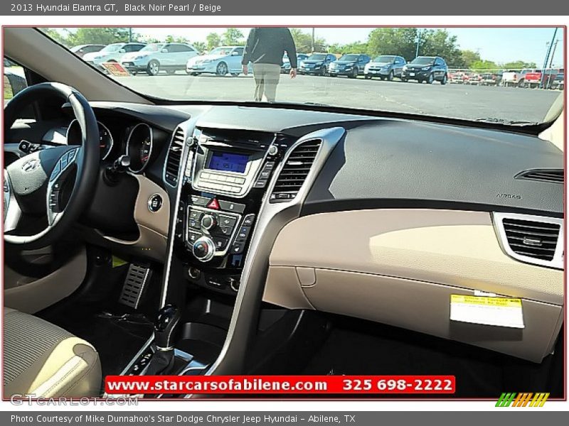 Black Noir Pearl / Beige 2013 Hyundai Elantra GT