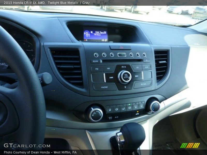 Twilight Blue Metallic / Gray 2013 Honda CR-V LX AWD