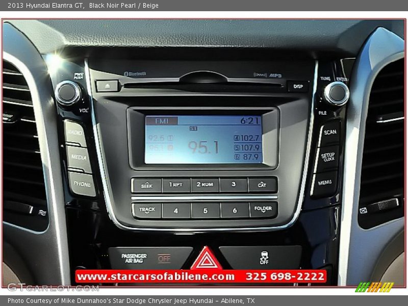 Black Noir Pearl / Beige 2013 Hyundai Elantra GT