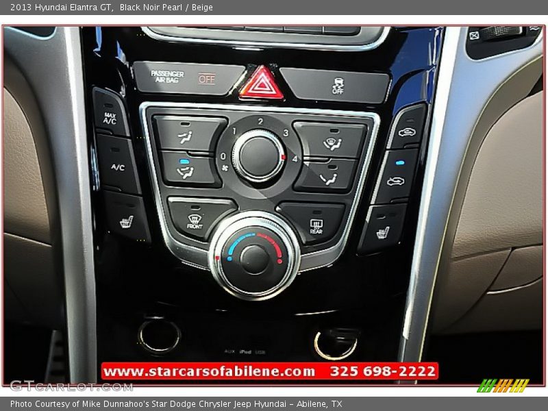 Black Noir Pearl / Beige 2013 Hyundai Elantra GT