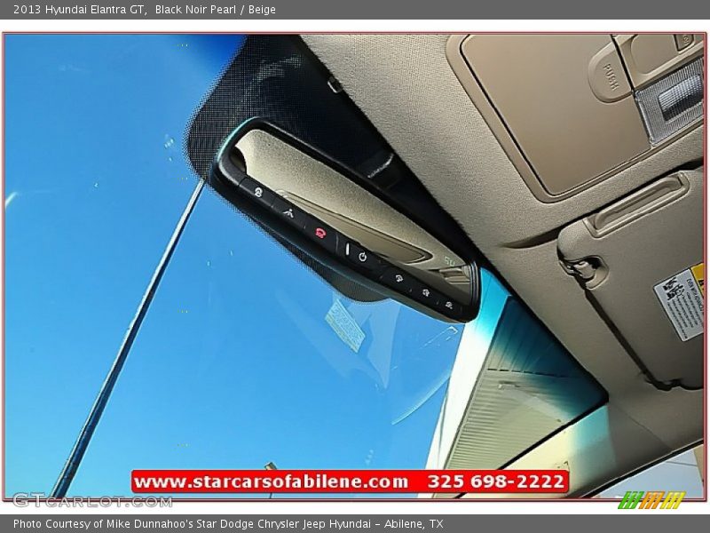 Black Noir Pearl / Beige 2013 Hyundai Elantra GT