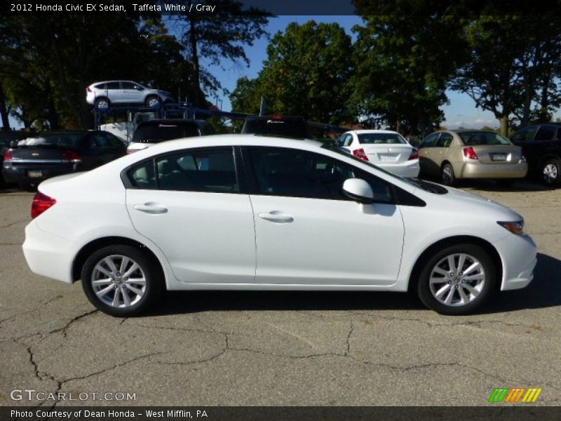 Taffeta White / Gray 2012 Honda Civic EX Sedan