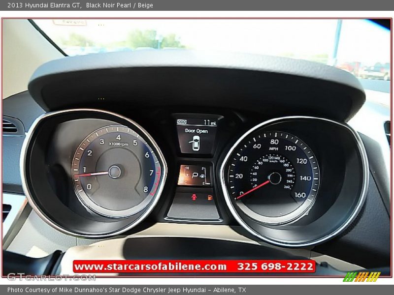Black Noir Pearl / Beige 2013 Hyundai Elantra GT