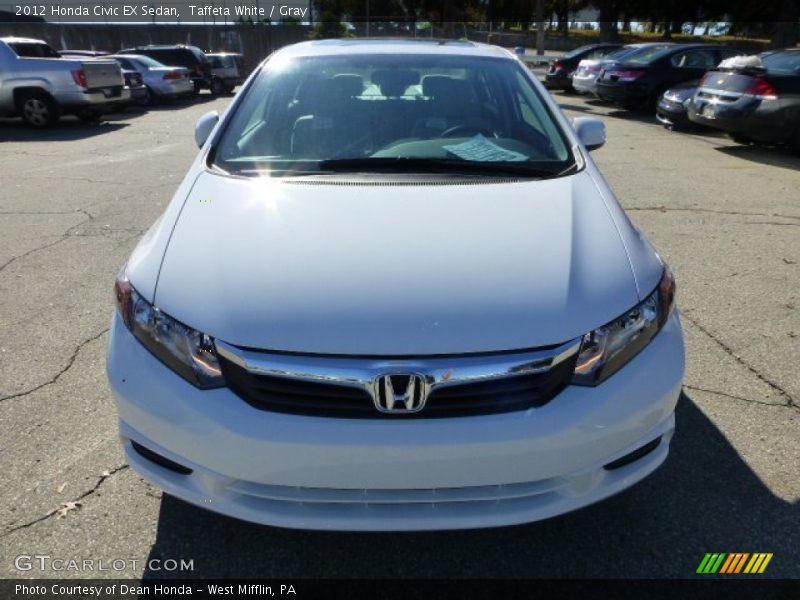 Taffeta White / Gray 2012 Honda Civic EX Sedan
