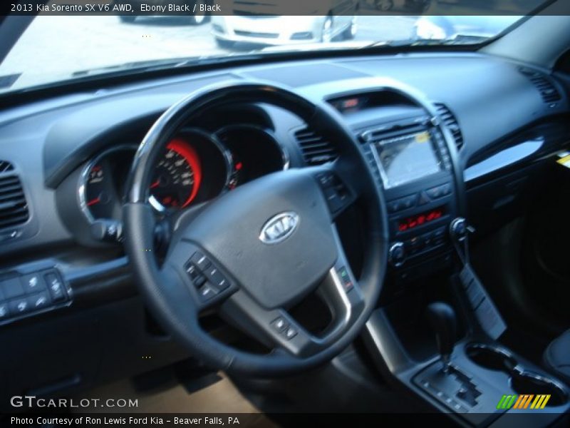 Ebony Black / Black 2013 Kia Sorento SX V6 AWD